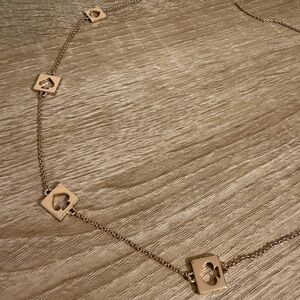 Kate Spade Elegant Gold Clover Necklace